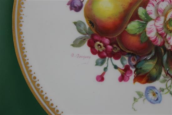 A Royal Crown Derby plate, c.1920, 22.5cm